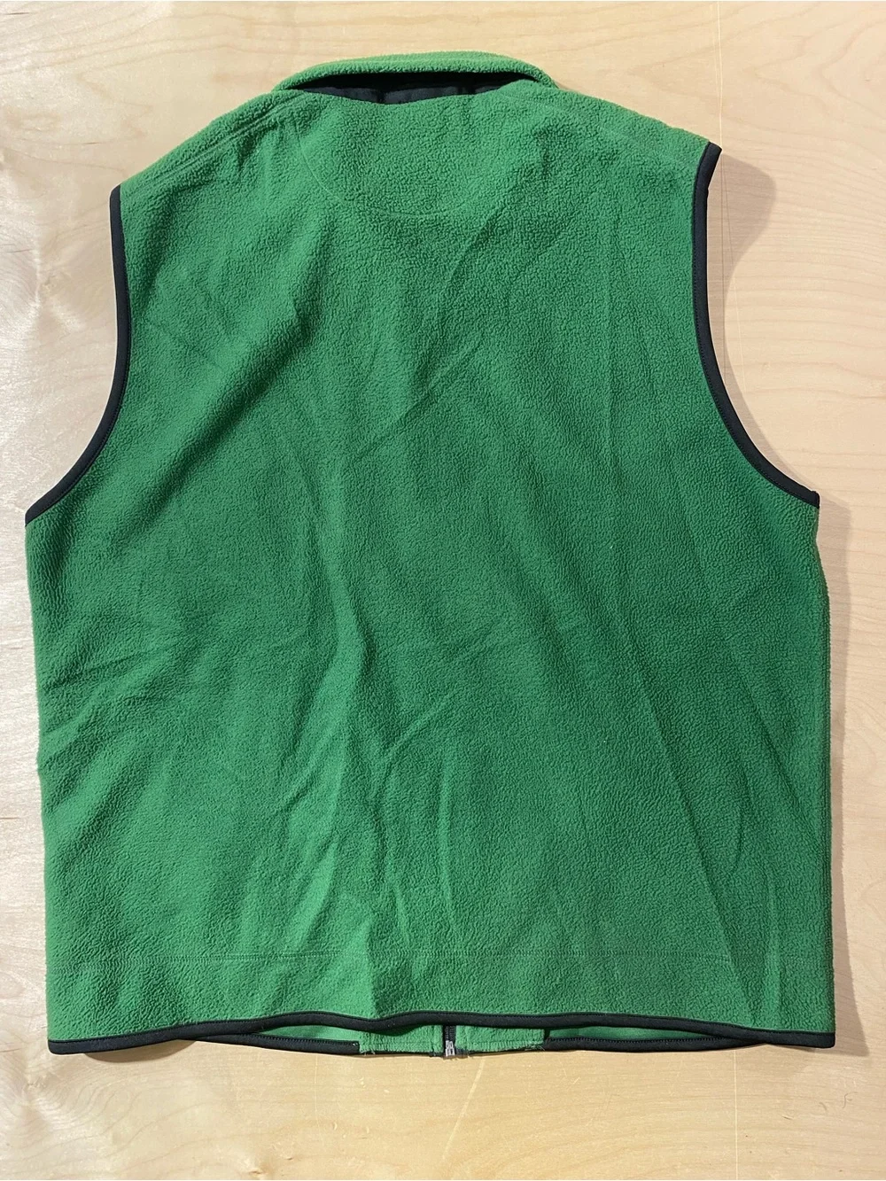 Chaps Men’s Green Polar Fleece Vest - Full-Zip Layering Piece XL (SX)